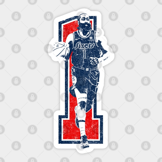 James Harden (Variant) Sticker by huckblade